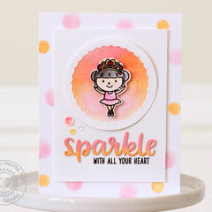 Sunny Studio Stamps Tiny Dancer Card by Nancy Damiano