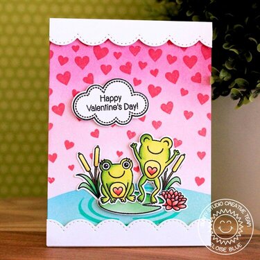 Sunny Studio Stamps Froggy Friends Card by Eloise Blue