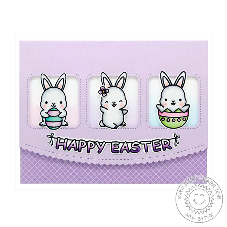 Sunny Studio Stamps Chubby Bunny Card by Anja Bytyqi