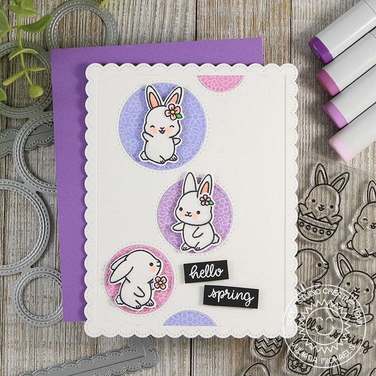 Sunny Studio Stamps Chubby Bunny Card by Juliana Michaels