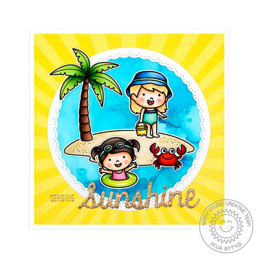 Sunny Studio Stamps Coastal Cuties Card by Anja