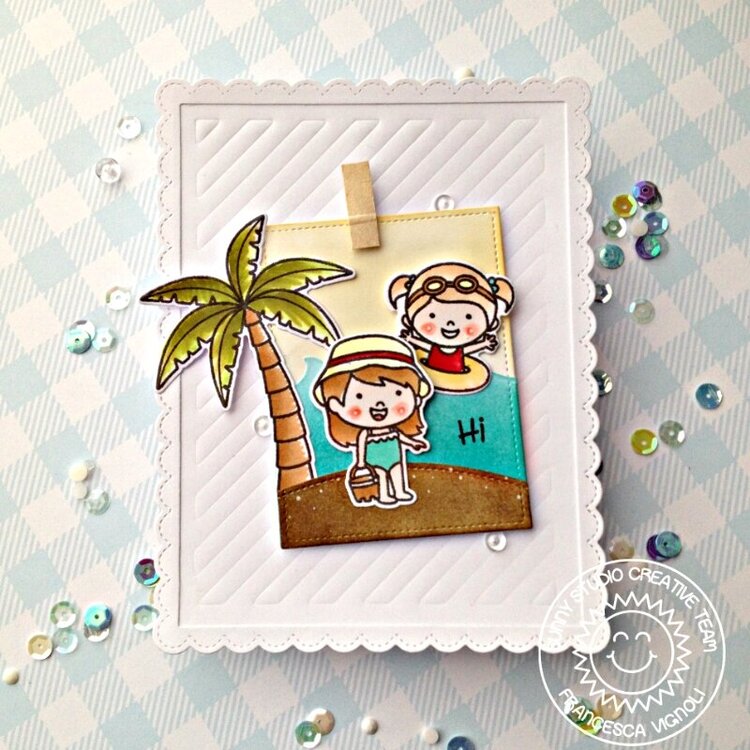 Sunny Studio Stamps Coastal Cuties Card by Franci