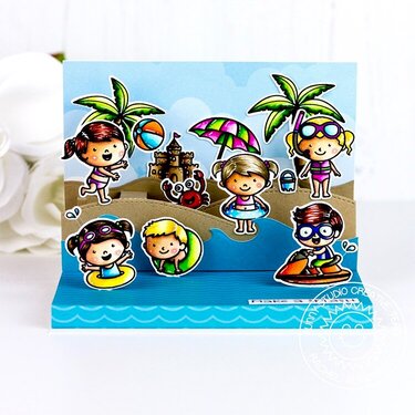 Sunny Studio Stamps Coastal Cuties Card by Rachel