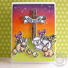 Sunny Studio Easter Wishes Card by Eloise Blue