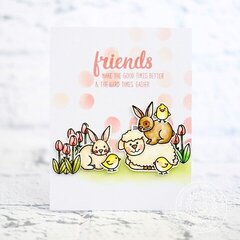 Sunny Studio Easter Wishes Card by Lexa Levana