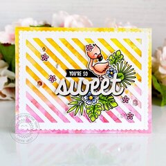 Sunny Studio Stamps Fabulous Flamingos Card by Leanne West