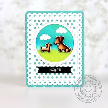Sunny Studio Stamps Puppy Parents Card by Rachel Alvarado