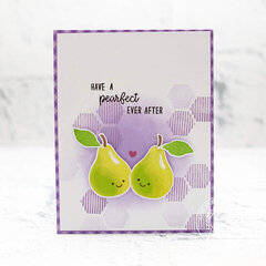 Sunny Studio Stamps Pearfect Pear Card by Lexa Levana
