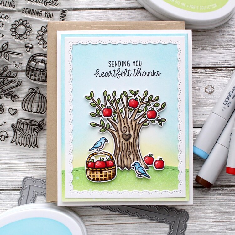Sunny Studio Stamps Happy Harvest Card by Leanne West