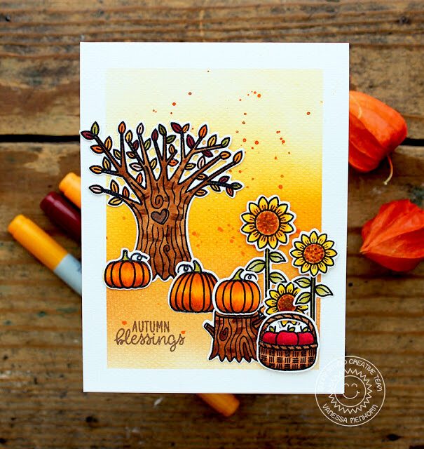 Sunny Studio Stamps Happy Harvest Card by Vanessa Menhorn