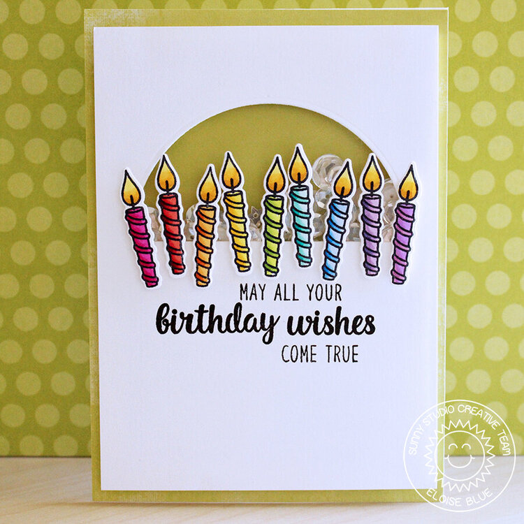 Sunny Studio Stamps Heartfelt Wishes Birthday Card