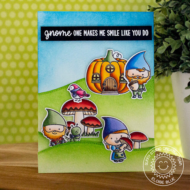 Sunny Studio Stamps Home Sweet Gnome Card by Eloise Blue