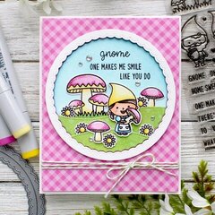 Sunny Studio Stamps Home Sweet Gnome Card by Leanne West