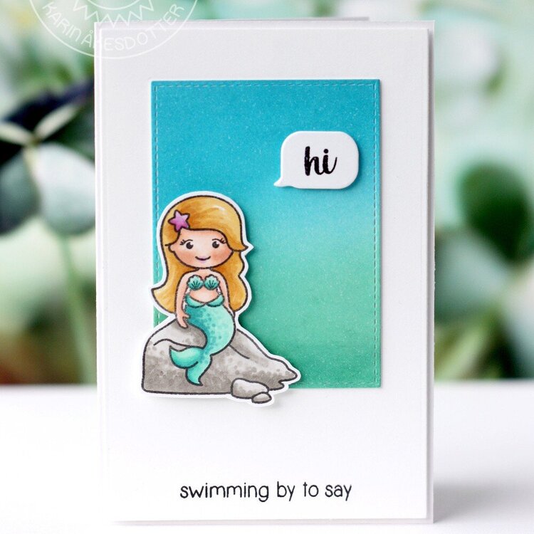 Sunny Studio Stamps Magical Mermaids Card by Karin kesdotter