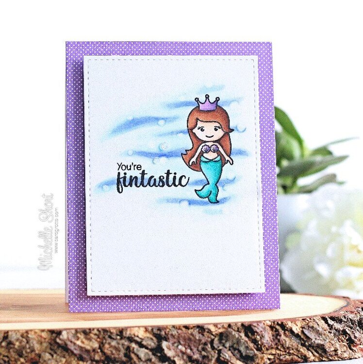 Sunny Studio Stamps Magical Mermaids Card by Michelle Short