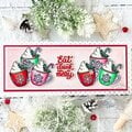 Sunny Studio Merry Mocha Coffee Holiday Slimline Card by Nicky Meek