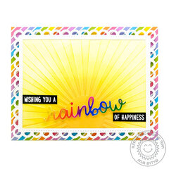 Sunny Studio Stamps Over The Rainbow Card by Anja Bytyqi