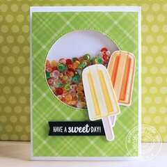 Sunny Studio Stamps Perfect Popsicles Shaker Card by Eloise Blue