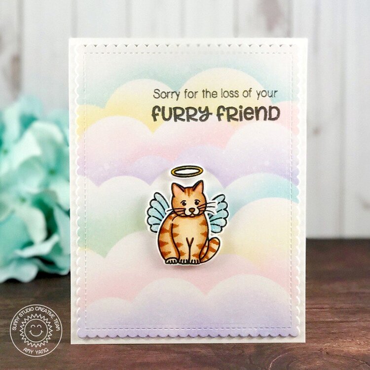 Sunny Studio Pet Sympathy Card by Amy Yang