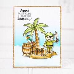 Sunny Studio Stamps Pirate Pals Birthday Card by Lexa Levana
