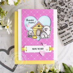 Sunny Studio Stamps Puppy Parents Card by Leanne West