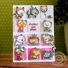 Sunny Studio Stamps Purrfect Birthday Cat Card by