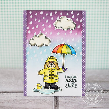 Sunny Studio Stamps Rain or Shine Card by Lexa Levana