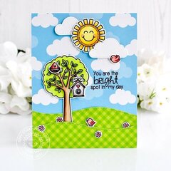 Sunny Studio Stamps Seasonal Trees Card by Leanne West