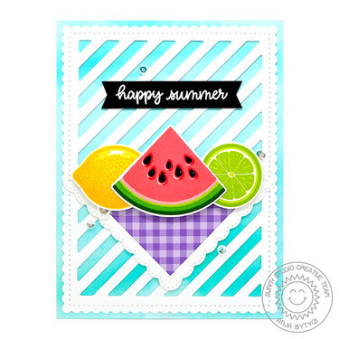 Sunny Studio Stamps Slice of Summer Card by Anja