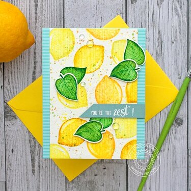 Sunny Studio Stamps Slice of Summer Lemon Card by Vanessa Menhorn