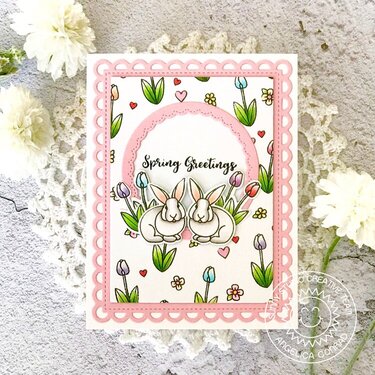 Sunny Studio Stamps Spring Greetings Easter Card by Angelica Conrad