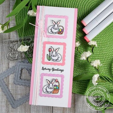 Sunny Studio Stamps Spring Greetings Easter Card by Juliana Michaels