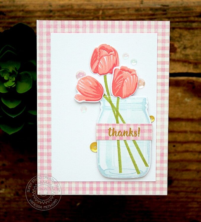 Sunny Studio Timeless Tulip Card by Vanessa Menhorn