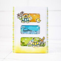 Sunny Studio Turtley Awesome Turtle Card by Lexa Levana