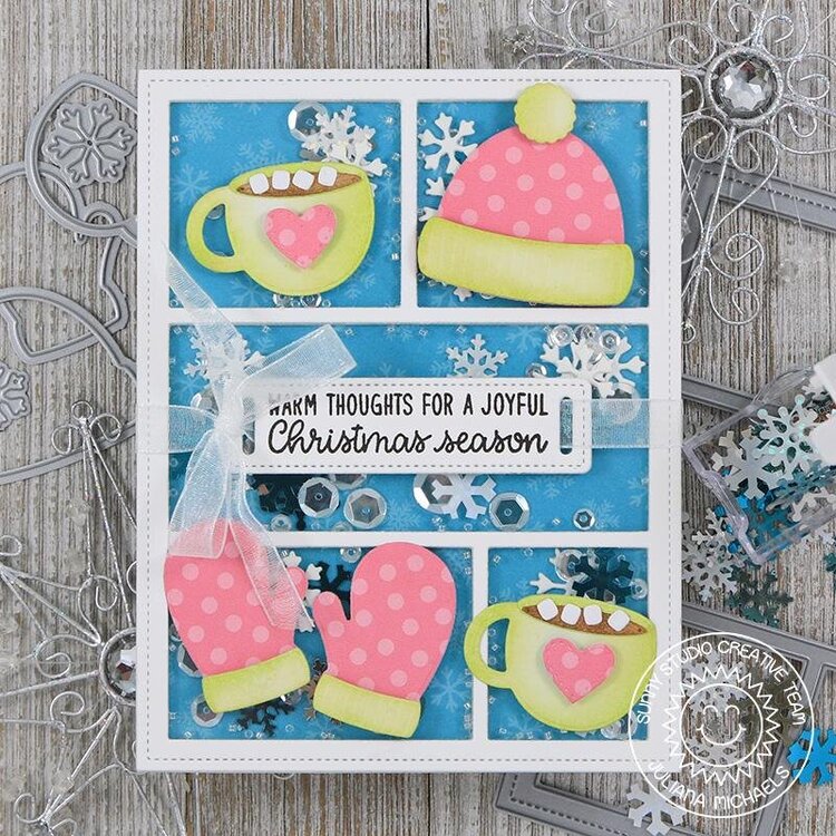 Sunny Studio Stamps Warm &amp; Cozy Card by Juliana Michaels