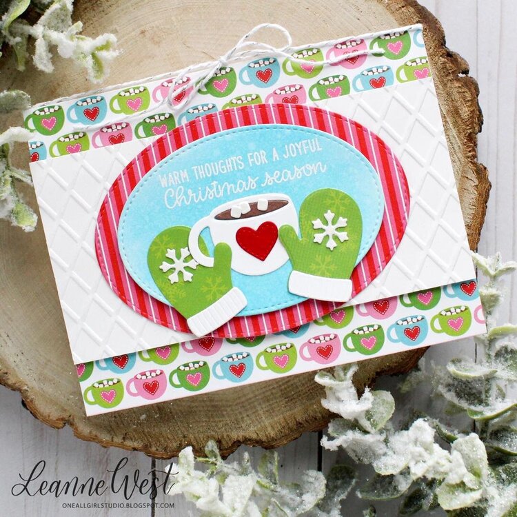 Sunny Studio Stamps Warm &amp; Cozy Card by Leanne West