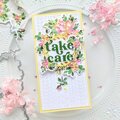 Take Care mini slimline card