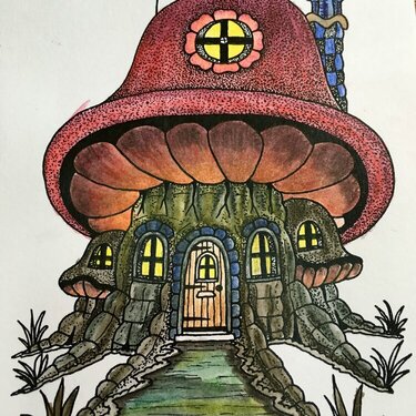 Fairy house coloring