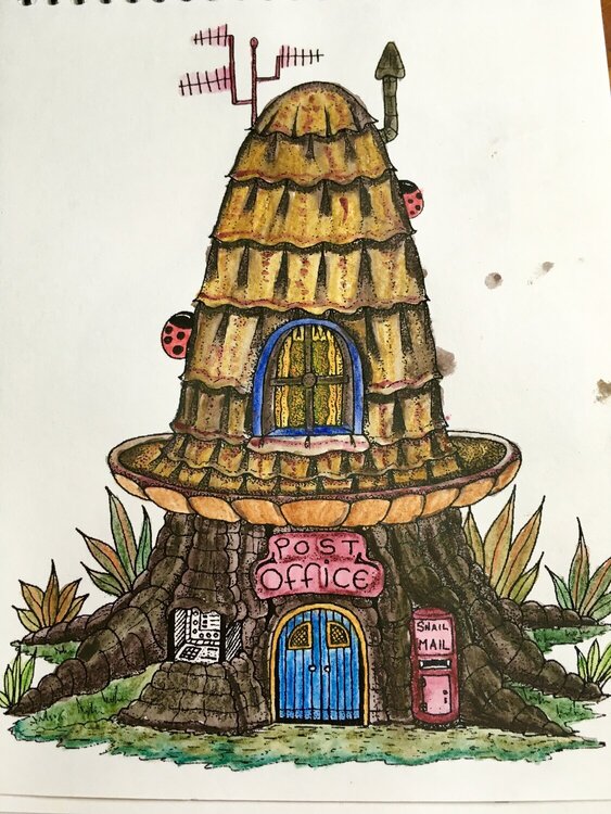 Fairy house coloring