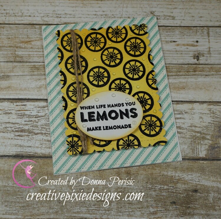 Summer inspired Lemonade Card