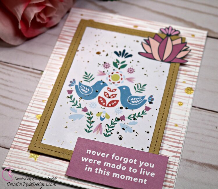 Pink Fresh Studios Live in the Moment Card