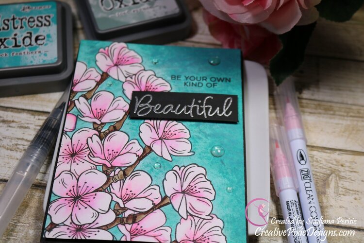 Be your own kind of Beautiful featuring Technique Tuesday Cherry Bloosoms Stamp