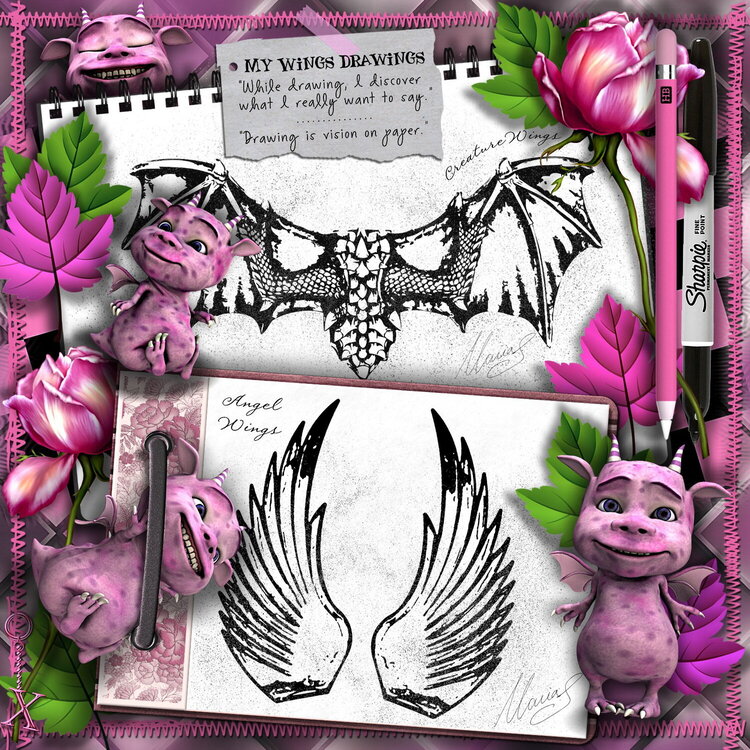 My Wings Drawings