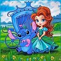 Princess Ariel and Stitch - DRAWING