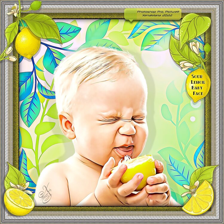 Scrapbook Sour Lemon Baby Face