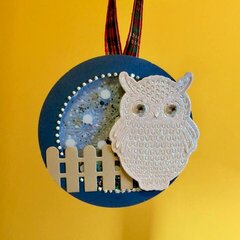 Snowy Owl Shaker Ornament