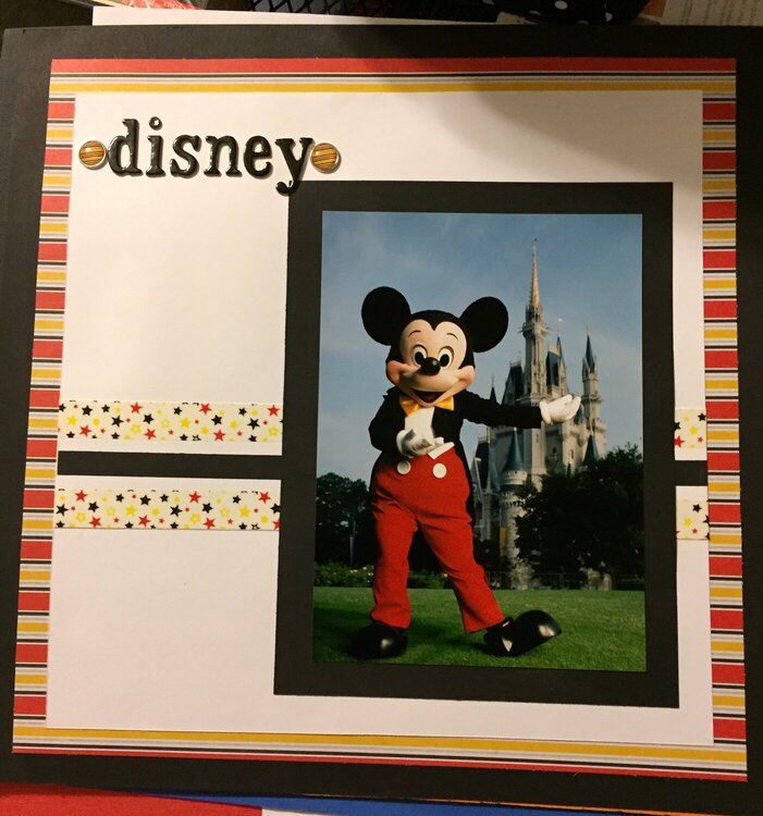 Disney Scrapbook Title Page