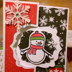 Snowman Flip-it card