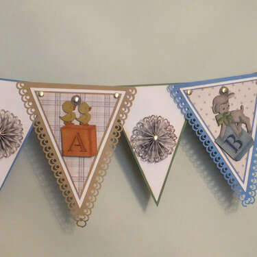 Baby Pennant Banner by Bev Code