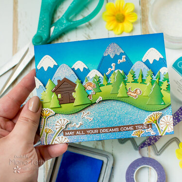 Sparkling Lake Card | Lawn Fawn